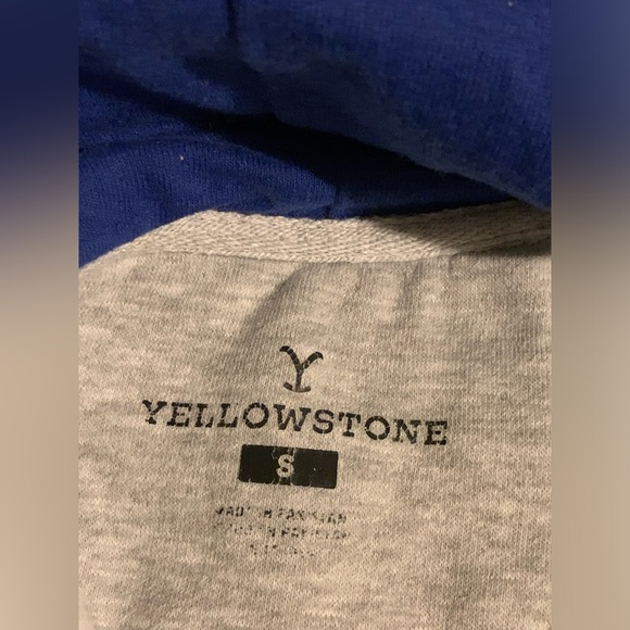 Yellowstone Dutton Ranch Wear the Brand Gray S Hooded Sweatshirt - Picture 11 of 13